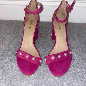 Aldo Pink Pearl Heels